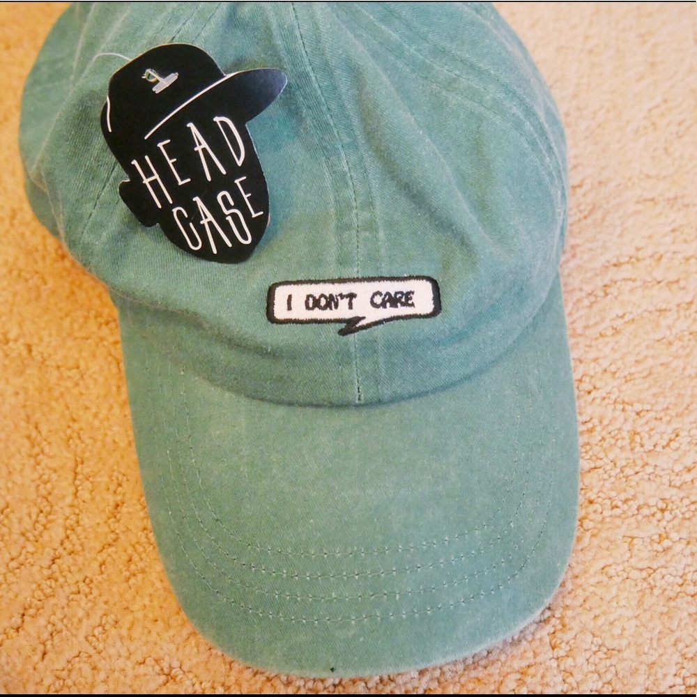 Head Case Green “I Don’t Care” Hat